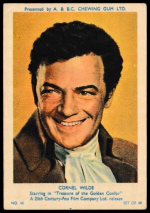 A&BC - 'Film & TV Stars (Series 1)' (1953) - Cornel Wilde