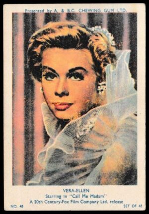 A&BC - 'Film & TV Stars (Series 1)' (1953) - Vera-Ellen