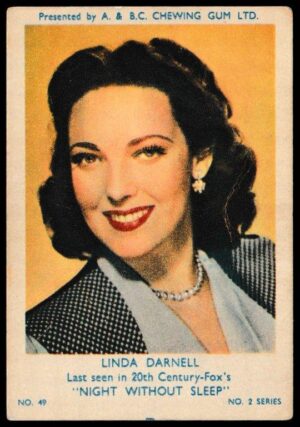 A&BC - 'Film & TV Stars (Series 2)' (1953) - Lind Darnell