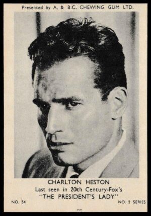 A&BC - 'Film & TV Stars (Series 2)' (1953) - Charlton Heston