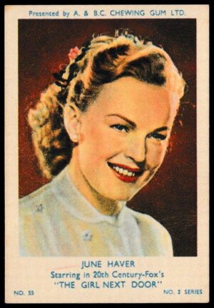 A&BC - 'Film & TV Stars (Series 2)' (1953) - June Haver