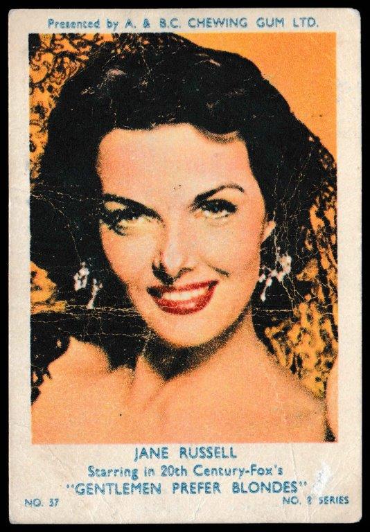 A&BC - 'Film & TV Stars (Series 2)' (1953) - Jane Russell A&BC - 'Film & TV Stars (Series 2)' (1953) - Jane Russell