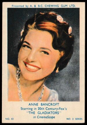 A&BC - 'Film & TV Stars (Series 2)' (1953) - Anne Bancroft