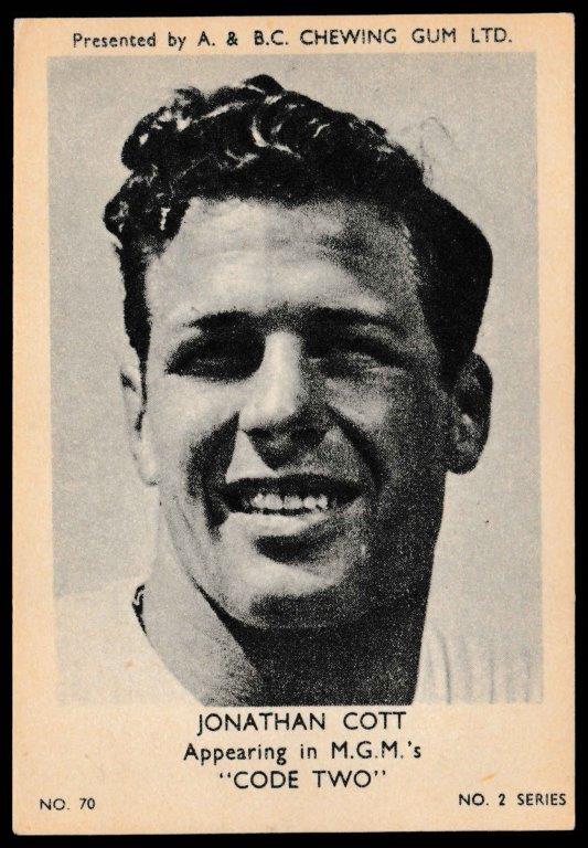 A&BC - 'Film & TV Stars (Series 2)' (1953) - Jonathan Cott A&BC - 'Film & TV Stars (Series 2)' (1953) - Jonathan Cott
