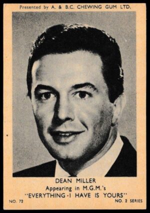 A&BC - 'Film & TV Stars (Series 2)' (1953) - Dean Miller