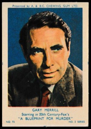 A&BC - 'Film & TV Stars (Series 2)' (1953) - Gary Merrill