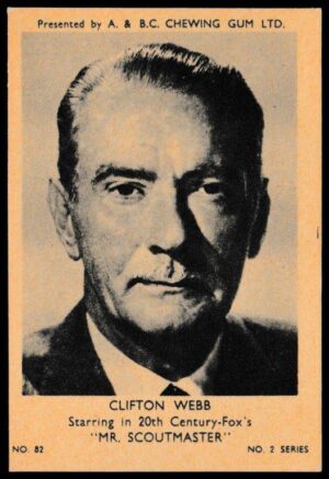 A&BC - 'Film & TV Stars (Series 2)' (1953) - Clifton Webb