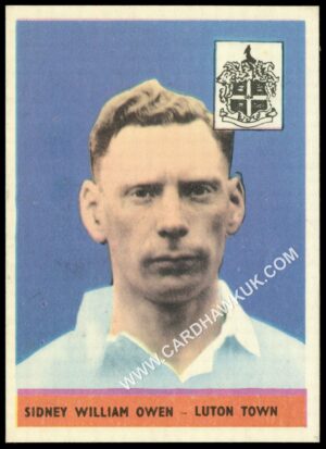 A&BC - 'Footballers (1958/59 No Planet)' (1958) - Sydney Owen (Luton Town) A&BC - 'Footballers (1958/59 No Planet)' (1958) - Sydney Owen (Luton Town)