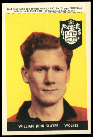 A&BC - 'Footballers (1958/59 Planet)' (1958) - William Slater (Wolves) A&BC - 'Footballers (1958/59 Planet)' (1958) - William Slater (Wolves)