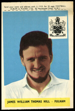 A&BC - 'Footballers (1958/59 Planet)' (1958) - Jimmy Hill (Fulham) A&BC - 'Footballers (1958/59 Planet)' (1958) - Jimmy Hill (Fulham)