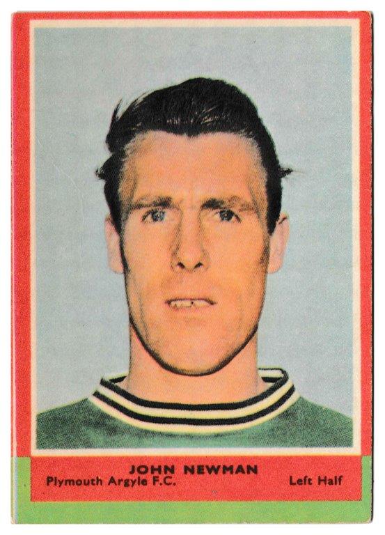 A&BC - 'Footballers (1964/65 - English Series 1)' (1964) - John Newman (Plymouth Argyle) A&BC - 'Footballers (1964/65 - English Series 1)' (1964) - John Newman (Plymouth Argyle)