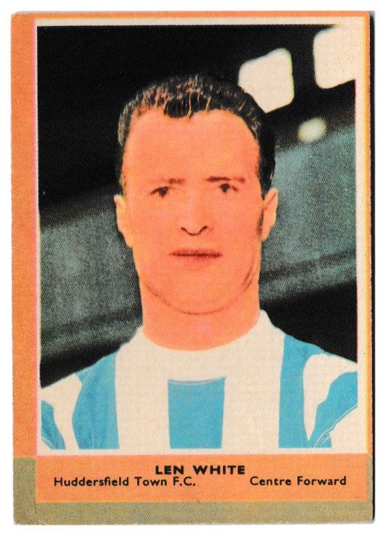 A&BC - 'Footballers (1964/65 - English Series 1)' (1964) - Len White (Huddersfield Town) A&BC - 'Footballers (1964/65 - English Series 1)' (1964) - Len White (Huddersfield Town)