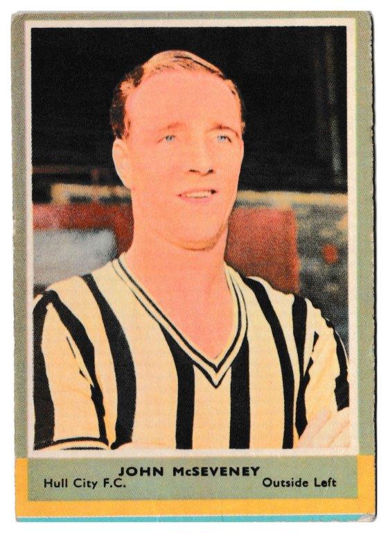 A&BC - 'Footballers (1964/65 - English Series 1)' (1964) - John McSeveny (Hull City) A&BC - 'Footballers (1964/65 - English Series 1)' (1964) - John McSeveny (Hull City)