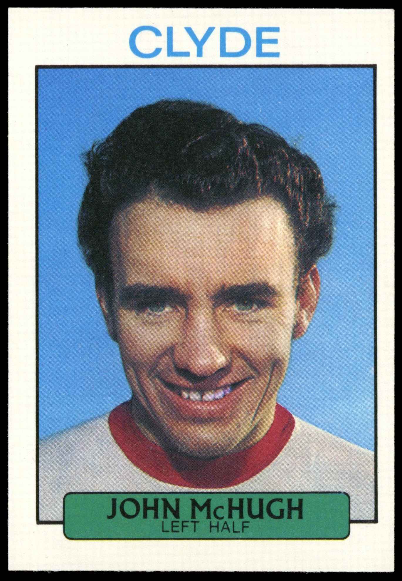A&BC - ?John McHugh (Clyde) - 'Footballers (1971 Scottish)' - (1971) A&BC - ?John McHugh (Clyde) - 'Footballers (1971 Scottish)' - (1971)