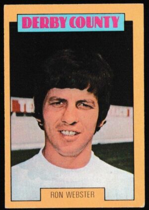 A&BC - 'Footballers (1973-74 S2 Blue Back)' (1973) - Card #146 - Ron Webster (Derby County)