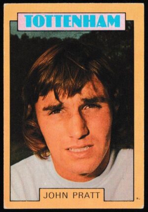 A&BC - 'Footballers (1973-74 S2 Blue Back)' (1973) - Card #150 - John Pratt (Tottenham)