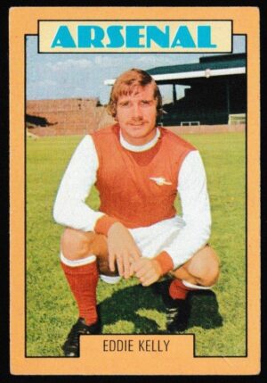 A&BC - 'Footballers (1973-74 S2 Blue Back)' (1973) - Card #156 - Eddie Kelly (Arsenal) A&BC - 'Footballers (1973-74 S2 Blue Back)' (1973) - Card #156 - Eddie Kelly (Arsenal)