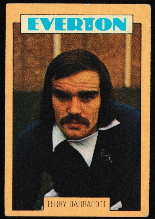 A&BC - 'Footballers (1973-74 S2 Blue Back)' (1973) - Card #159 - Terry Darracott (Everton) A&BC - 'Footballers (1973-74 S2 Blue Back)' (1973) - Card #159 - Terry Darracott (Everton)