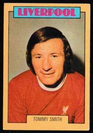 A&BC - 'Footballers (1973-74 S2 Blue Back)' (1973) - Card #162 - Tommy Smith (Liverpool)