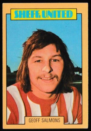 A&BC - 'Footballers (1973-74 S2 Blue Back)' (1973) - Card #174 - Geoff Salmons (Sheffield Utd) A&BC - 'Footballers (1973-74 S2 Blue Back)' (1973) - Card #174 - Geoff Salmons (Sheffield Utd)