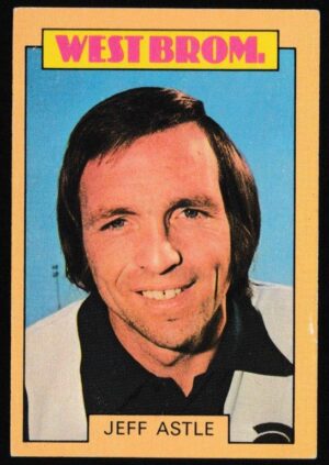 A&BC - 'Footballers (1973-74 S2 Blue Back)' (1973) - Card #176 - Jeff Astle (West Bromwich Albion)
