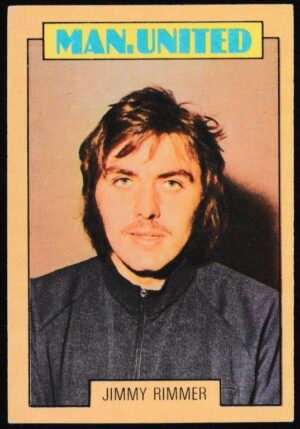 A&BC - 'Footballers (1973-74 S2 Blue Back)' (1973) - Card #184 - Jimmy Rimmer (Manchester Utd)