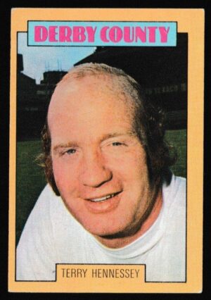 A&BC - 'Footballers (1973-74 S2 Blue Back)' (1973) - Card #193 - Terry Hennessey (Derby County)