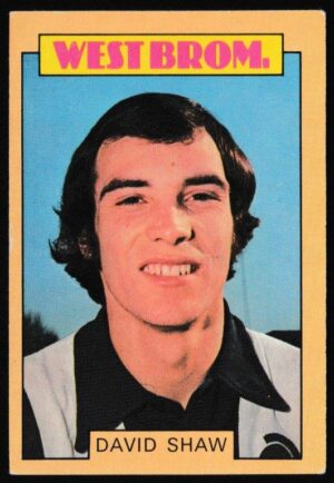 A&BC - 'Footballers (1973-74 S2 Blue Back)' (1973) - Card #201 - David Shaw (West Brom)