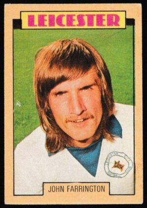 A&BC - 'Footballers (1973-74 S2 Blue Back)' (1973) - Card #202 - John Farrington (Leicester)