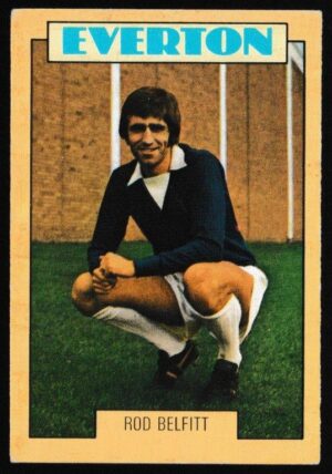 A&BC - 'Footballers (1973-74 S2 Blue Back)' (1973) - Card #207 - Rod Belfitt (Everton)