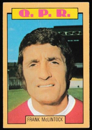 A&BC - 'Footballers (1973-74 S2 Blue Back)' (1973) - Card #212 - Frank McLintock (Arsenal)