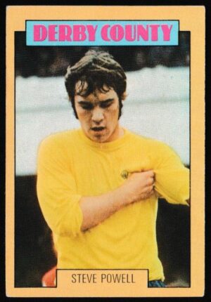 A&BC - 'Footballers (1973-74 S2 Blue Back)' (1973) - Card #217 - Steve Powell (Derby County)