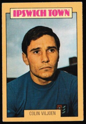 A&BC - 'Footballers (1973-74 S2 Blue Back)' (1973) - Card #220 - Colin Viljoen (Ipswich Town)