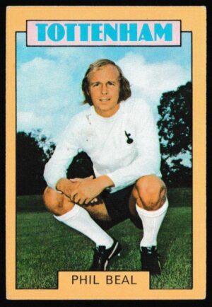 A&BC - 'Footballers (1973-74 S2 Blue Back)' (1973) - Card #221 - Phil Beal (Tottenham)