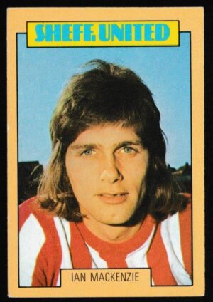A&BC - 'Footballers (1973-74 S2 Blue Back)' (1973) - Card #223 - Ian MacKenzie (Sheffield Utd) A&BC - 'Footballers (1973-74 S2 Blue Back)' (1973) - Card #223 - Ian MacKenzie (Sheffield Utd)