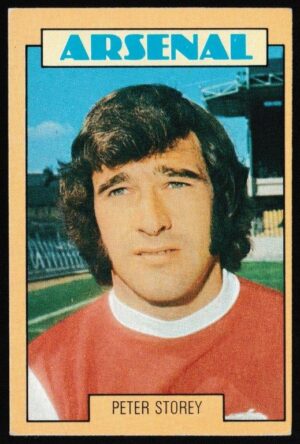 A&BC - 'Footballers (1973-74 S2 Blue Back)' (1973) - Card #227 - Peter Storey (Arsenal)