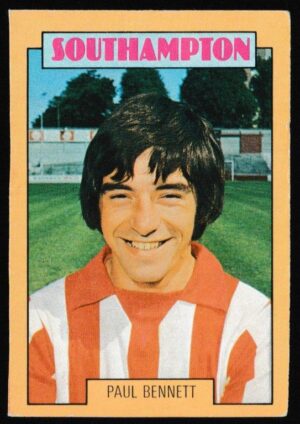 A&BC - 'Footballers (1973-74 S2 Blue Back)' (1973) - Card #239 - Paul Bennett (Southampton)