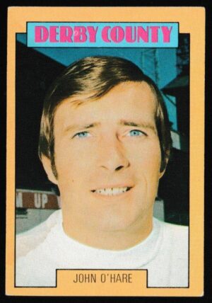 A&BC - 'Footballers (1973-74 S2 Blue Back)' (1973) - Card #242 - John O'Hare (Derby County)