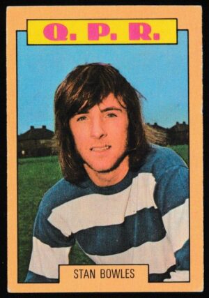 A&BC - 'Footballers (1973-74 S2 Blue Back)' (1973) - Card #252 - Stan Bowles (QPR)