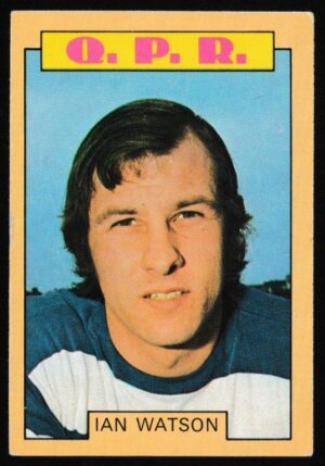 A&BC - 'Footballers (1973-74 S2 Blue Back)' (1973) - Card #254 - Ian Watson (QPR)