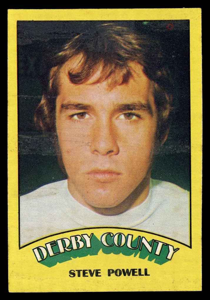 A&BC - 'Footballers (1974/75)' (1973) - Steve Powell (Derby County) A&BC - 'Footballers (1974/75)' (1973) - Steve Powell (Derby County)