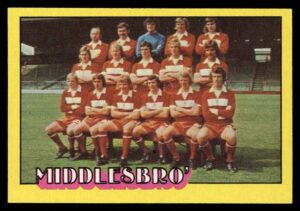 A&BC - 'Footballers (1974/75)' (1973) - Team photo (Middlesbrough) A&BC - 'Footballers (1974/75)' (1973) - Team photo (Middlesbrough)