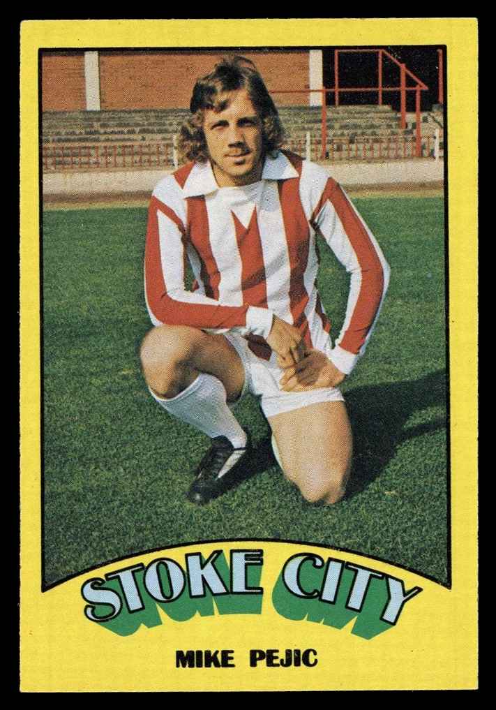 A&BC - 'Footballers (1974/75)' (1973) - Mike Pejic (Stoke City) A&BC - 'Footballers (1974/75)' (1973) - Mike Pejic (Stoke City)