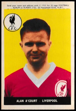 A&BC - 'Footballers (1958/59 Planet)' (1958) - Alan A'Court (Liverpool)