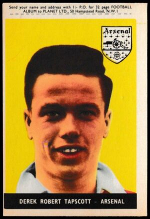A&BC - 'Footballers (1958/59 Planet)' (1958) - Derek Tapscott (Arsenal)