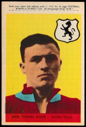 A&BC - 'Footballers (1958/59 Planet)' (1958) - John Dixon (Aston Villa)