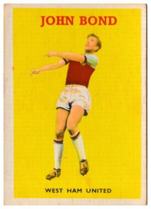 A&BC - 'Footballers (1959/60 - Series 1)' (1959) - John Bond (West Ham) A&BC - 'Footballers (1959/60 - Series 1)' (1959) - John Bond (West Ham)