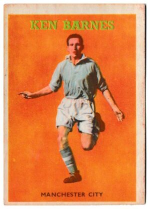 A&BC - 'Footballers (1959/60 - Series 1)' (1959) - Ken Barnes (Manchester City) A&BC - 'Footballers (1959/60 - Series 1)' (1959) - Ken Barnes (Manchester City)
