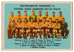 A&BC - 'Footballers (1959/60 - Series 1)' (1959) - Checklist (Wolves Team Picture) A&BC - 'Footballers (1959/60 - Series 1)' (1959) - Checklist (Wolves Team Picture)
