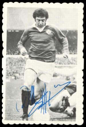 A&BC - 'Footballers Autographed Photos 1973/74 (Crinkle)' (1973) - #19 - Willie Morgan (Man Utd)